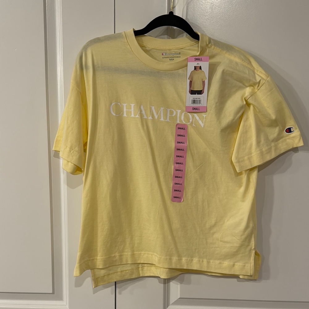 NWT Champion Yellow T-Shirt size S